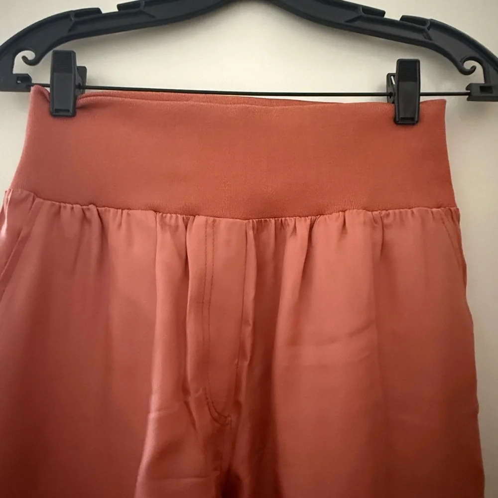 Cinq à Sept Terracotta High-Waisted Pants - Picture 2 of 6